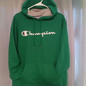 Champion Men's Green Hoodie